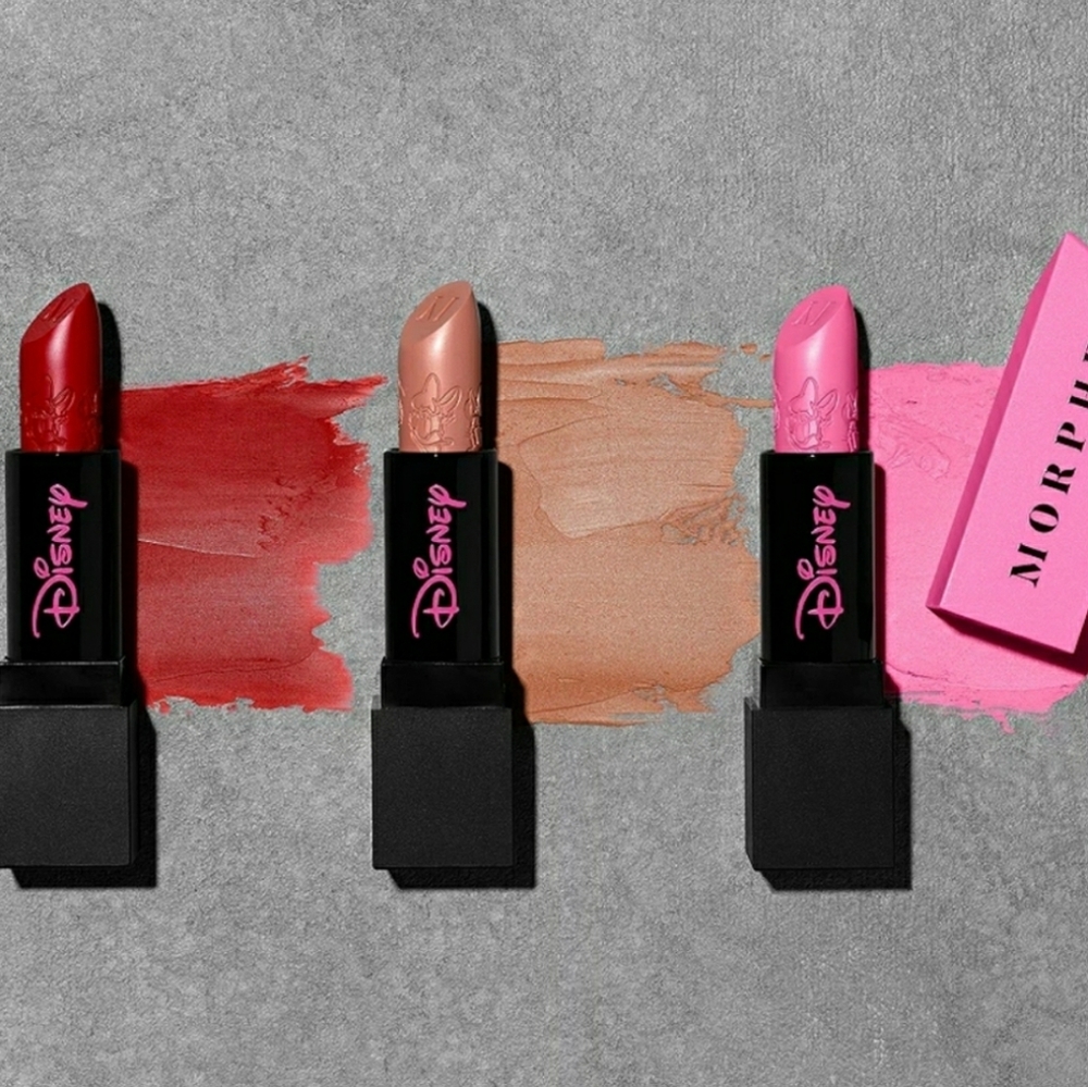 🌟NEW IN BOX🌟 Morphe Disney 3 piece lipstick set